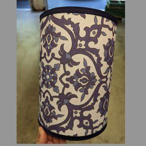 Blue Portuguese Azulejos Floral Tile Pattern Lampshade